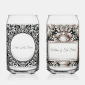 elegante moeder | Vader van de bruid gepersonalise Blikvorm Glas (Achterkant)