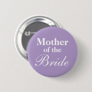Elegante moeder van de bruid lavendel paarse knoop ronde button 5,7 cm