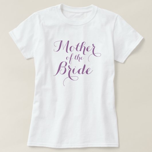 Elegante moeder van de bruid t shirten | Lavendel T-shirt (Design voorkant)
