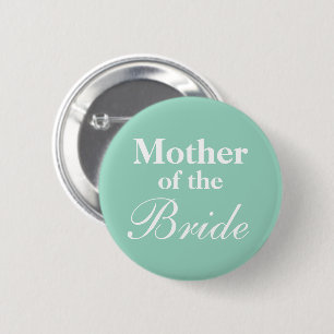 Elegante moeder van de bruid turquoise knoop ronde button 5,7 cm
