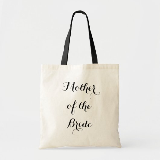 Elegante moeder van de bruidbruiloft canvas tas (Voorkant)