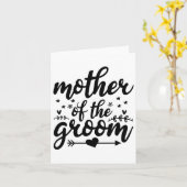 Elegante moeder van de bruidegom huwelijk moeder kaart (Gele Bloem)