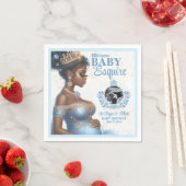 Elegante moeder wordt Blue & Gold Royal Baby showe Servet (Insitu)