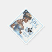 Elegante moeder wordt Blue & Gold Royal Baby showe Servet (Hoek)