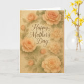 Elegante Moederdag Aquarel Kaart (Gele Bloem)