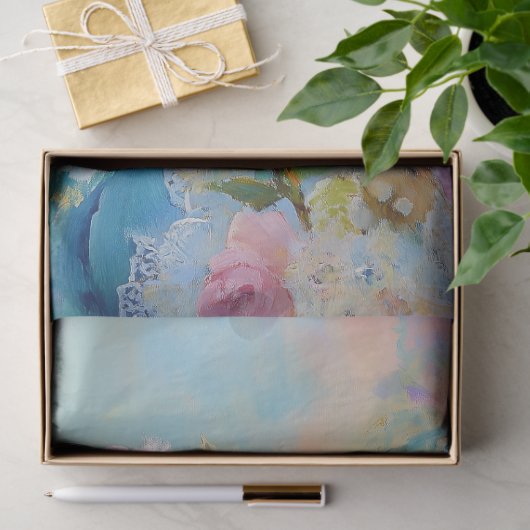 Elegante Moederdag Bloemenkikker Decoupage Tissuepapier (Geschenk)