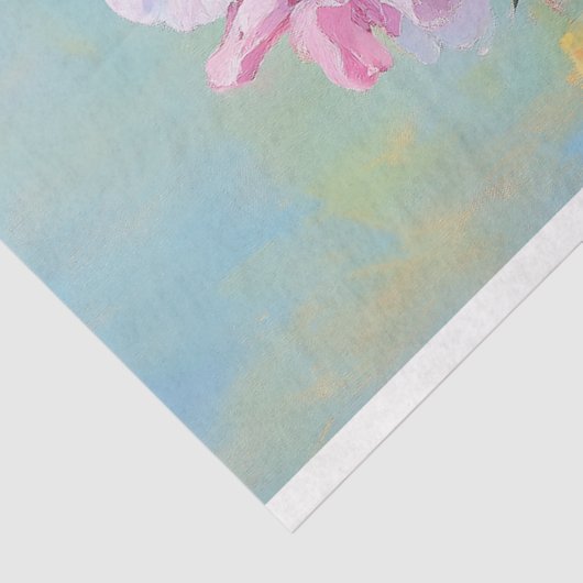 Elegante Moederdag Bloemenkikker Decoupage Tissuepapier (Detail)