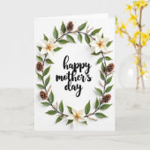 Elegante Moederdag Bloemkaart Kaart (Gele Bloem)