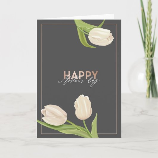 Elegante Moederdag Feestdagen Kaart (Voorkant)