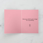 Elegante Moederdag-flora met oprechte bloemen Bedankkaart (Binnen)