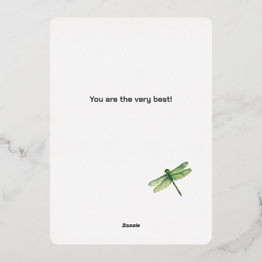 Elegante Moederdag Folie Feestdagenkaart (Achterkant)