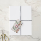 Elegante Moederdag fotocollage | MOM Letters - Cadeaulabel (Met Touw)