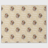 Elegante Moederdag gepersonaliseerde foto Bleek go Cadeaupapier (Vlak)