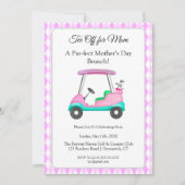 Elegante Moederdag Golf Brunch Party Kaart (Voorkant)