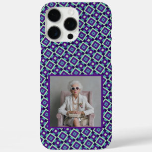 Elegante Moederdag Ideeën Vierkant Patroon iPhone 16 Pro Max Hoesje