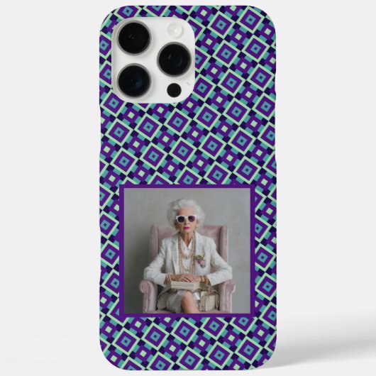 Elegante Moederdag Ideeën Vierkant Patroon Case-Mate iPhone Case (Achterkant)