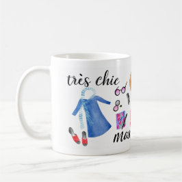 Elegante Moederdag Illustratie Koffiemok