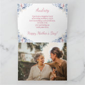 Elegante Moederdag in waterverf bloemenstijl Kaart (Binnen)