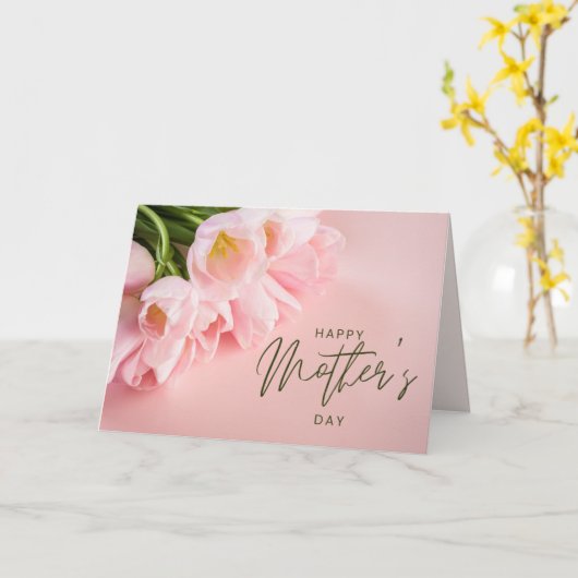 Elegante Moederdag Kaart - Naar de mooiste (Gele Bloem)