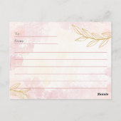 Elegante Moederdag Kunst Briefkaart (Achterkant)