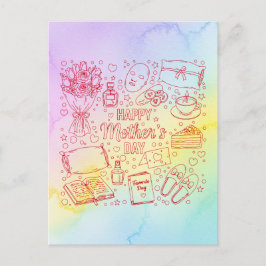 Elegante Moederdag Kunst Briefkaart