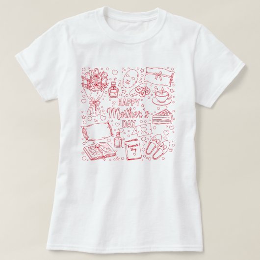Elegante Moederdag Kunst T-shirt (Design voorkant)