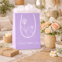 Elegante Moederdag Lavendel Eenvoudige Bloemen