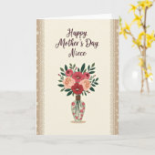 Elegante Moederdag nicht kaart (Gele Bloem)