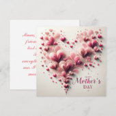 Elegante Moederdag Persoonlijk Feestdagenkaart (Voorkant / Achterkant)