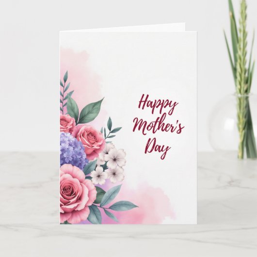 Elegante Moederdag Script Wenskaart Kaart (Voorkant)