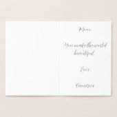 Elegante Moederdagkaart met folie en Coole Kat Kaarten (Binnen)