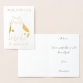 Elegante Moederdagkaart met folie en Coole Kat Kaarten (Display)