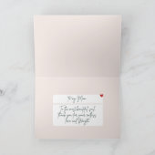 Elegante Moederdagkaart – Voor de mooiste Kaart (Binnen)