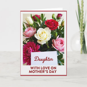 Elegante Moederdagkaart voor Dochter Kaart