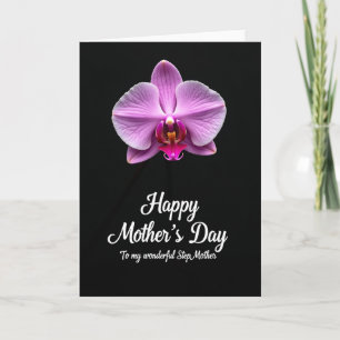 Elegante Moeders Orchidee Bloemkaart Kaart