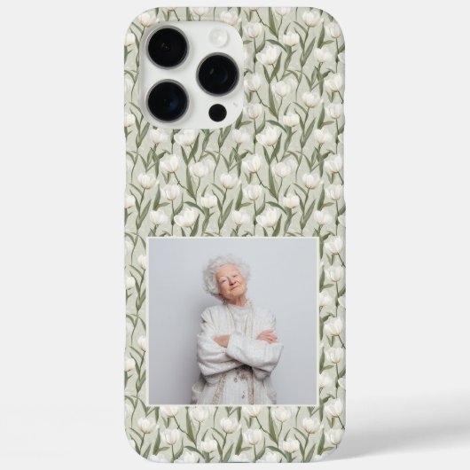 Elegante Moedersdag Cadeaus Tulp Bloemstuk Aangepa Case-Mate iPhone Case (Achterkant)