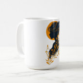 Elegante Mok met Silhouet van Vrouw Kunst (Voorkant links)