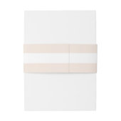 Elegante Monochromatische Blush Gepersonaliseerd Uitnodigingen Wikkel (Achterkant Voorbeeld)