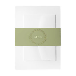 Elegante Monochromatische Pasteltinten Aardse Tint Uitnodigingen Wikkel