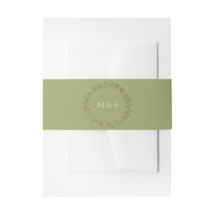 Elegante Monochromatische Pasteltinten Aardse Tint Uitnodigingen Wikkel