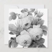Elegante monochrome antieke Franse Rozen (Achterkant)