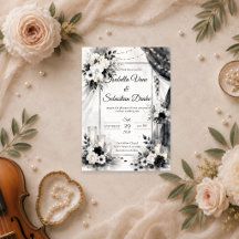 Elegante Monochrome Bruiloft