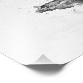 Elegante monochrome flamingo in aquarel foto afdruk (Hoek)
