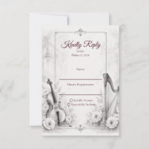Elegante Monochrome Muzikale Bruiloft