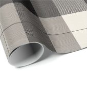 Elegante monochrome ruit Holiday Cadeaupapier (Rol Hoek)