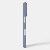 Elegante monogram 9 foto collage blauw Case-Mate iPhone case (Achterkant / Rechts)