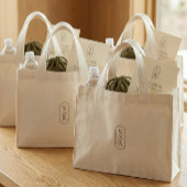 Elegante Monogram Aangepaste Trouw Welkomsttas Mini Tote Bag