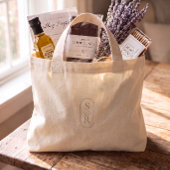 Elegante Monogram Aangepaste Trouw Welkomsttas Mini Tote Bag