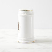 Elegante monogram bruidsjonkers bierpul (Center)