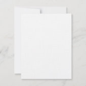Elegante monogram bruiloft cadeau notitiekaartje (Achterkant)
